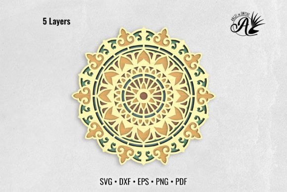 Download Sunflower Mandala 3D Layered Art - Layered art Collection