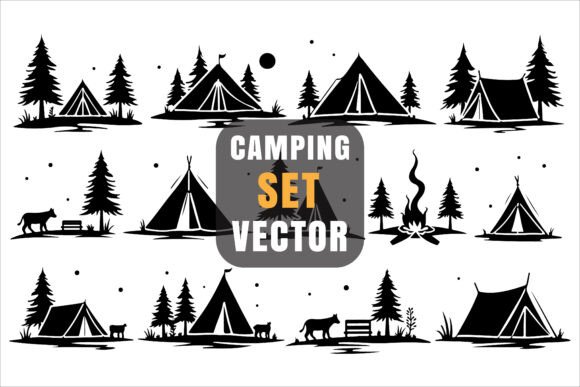 Download Backpacking and Camping Vector Graphics - Premium Resources