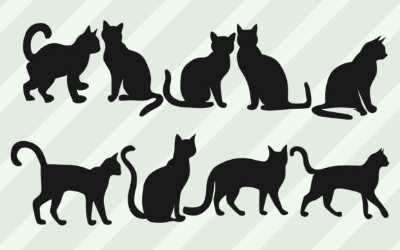 Download Cat Silhouette Vector Graphics Buncle. - Premium Resources